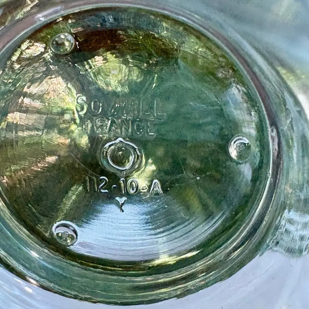 Vintage Sovirel France Glass Jar with Lid and Metal Clip